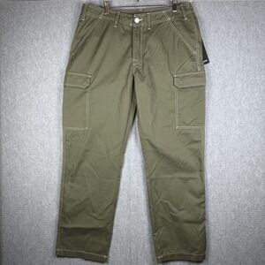 True Religion Pants Men's Size 34 x 32 Kalamata Green Cargo Pants NWT Jeans